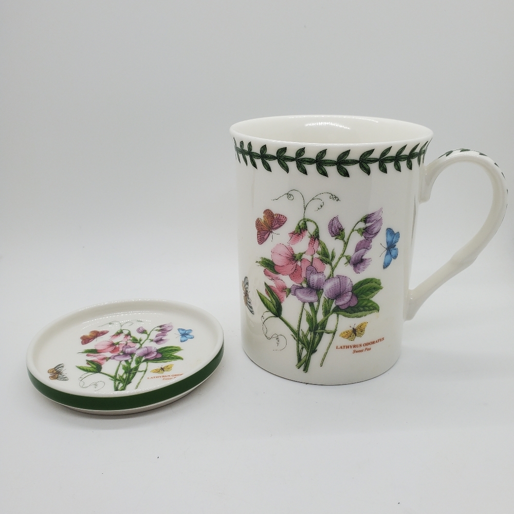 Botanic Garden Mug and Coaster Set | Sweet Pea | Portmeirion